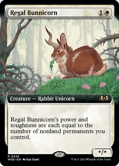 Regal Bunnicorn (Extended Art) (326) [Wilds of Eldraine] - Deck Out Gaming