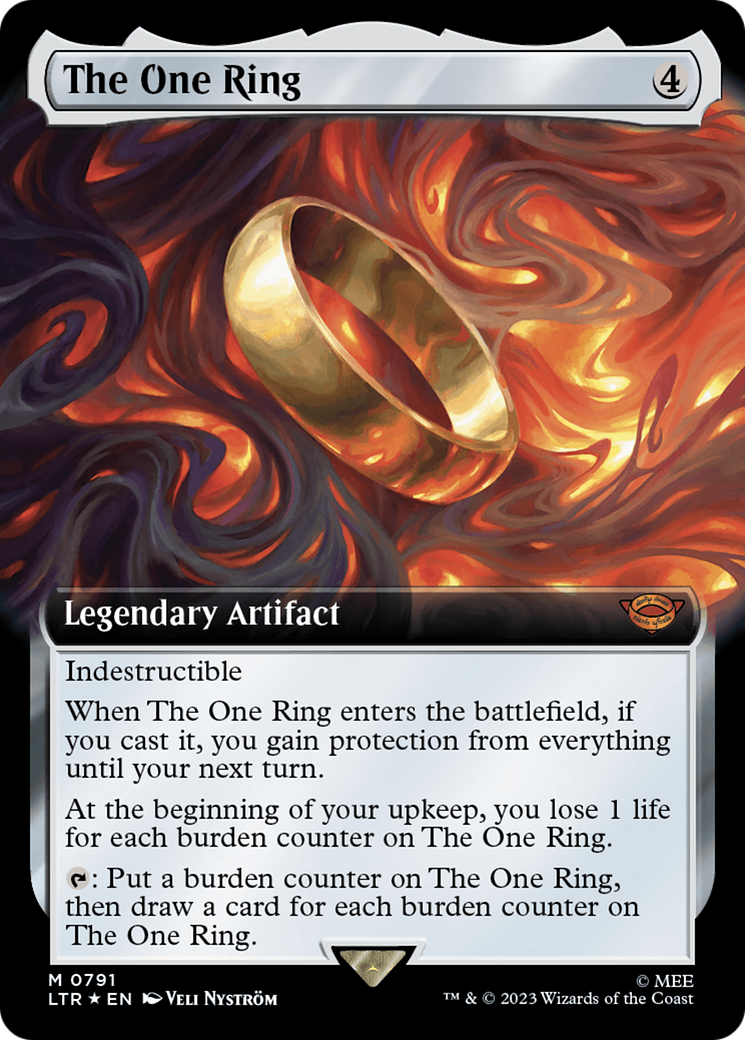 The One Ring (Extended Art) (Surge Foil) (791) [The Lord of the Rings: Tales of Middle-earth] foil - Deck Out Gaming