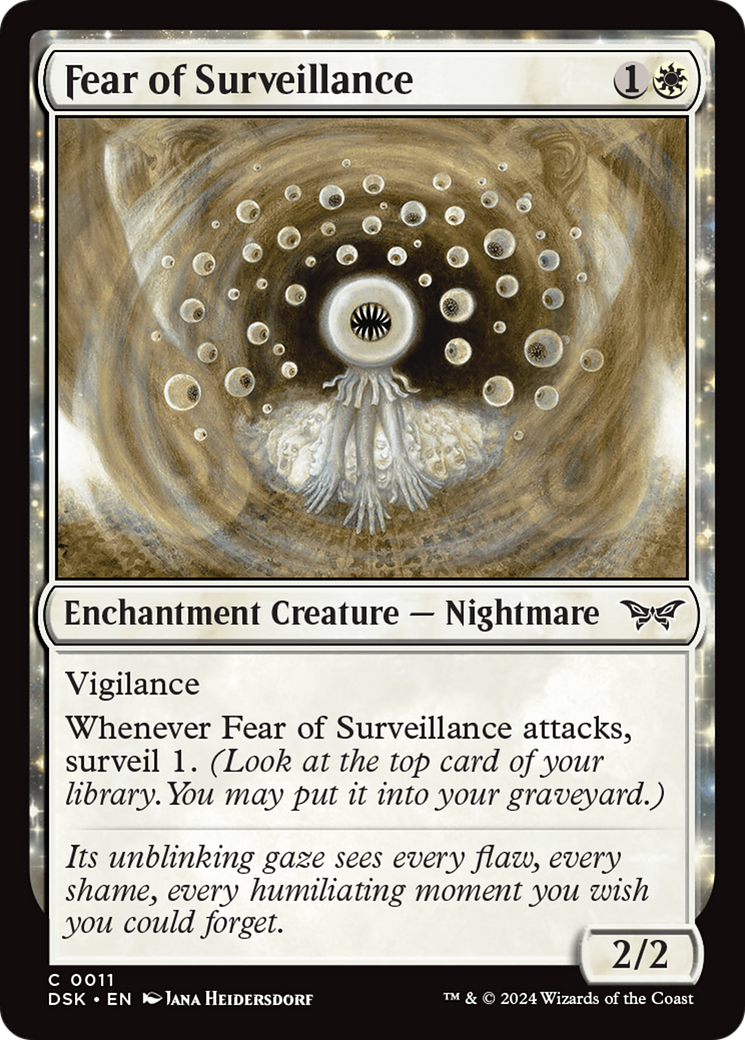 Fear of Surveillance (11) [Duskmourn: House of Horror] foil - Deck Out Gaming