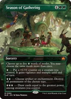Season of Gathering (Borderless) (286) [Bloomburrow] - Deck Out Gaming