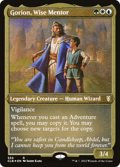 Gorion, Wise Mentor (534) [Commander Legends: Battle for Baldur's Gate] etched - Deck Out Gaming