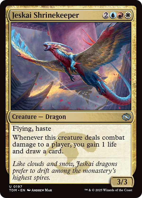 Jeskai Shrinekeeper (197) [Tarkir: Dragonstorm] foil - Deck Out Gaming
