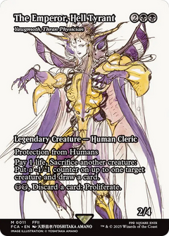 The Emperor, Hell Tyrant - Yawgmoth, Thran Physician (Showcase) (11) [FINAL FANTASY: Through the Ages] foil - Deck Out Gaming