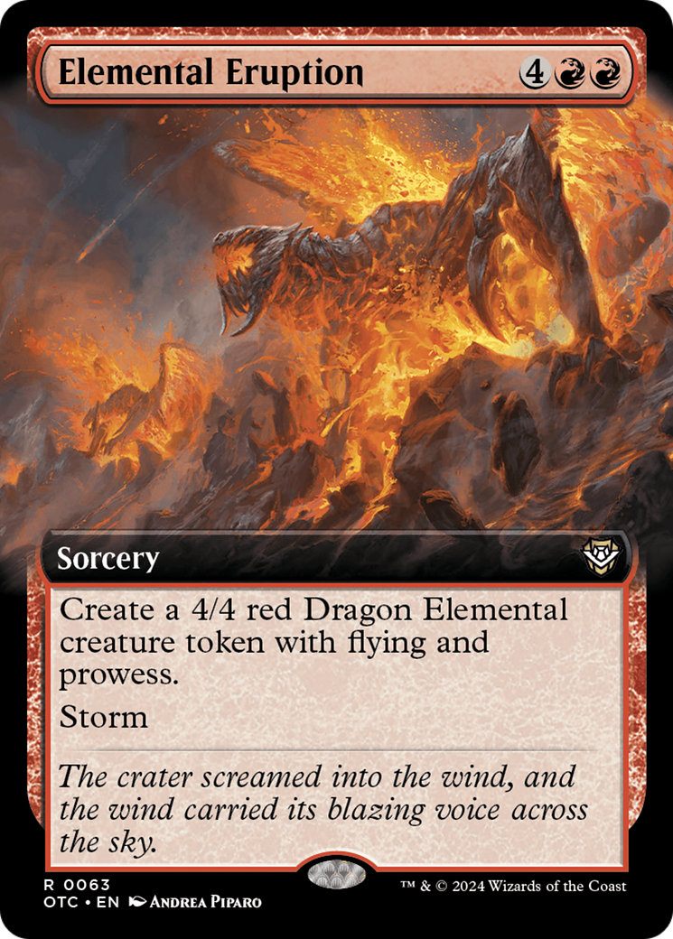 Elemental Eruption (Extended Art) (63) [Outlaws of Thunder Junction Commander] - Deck Out Gaming