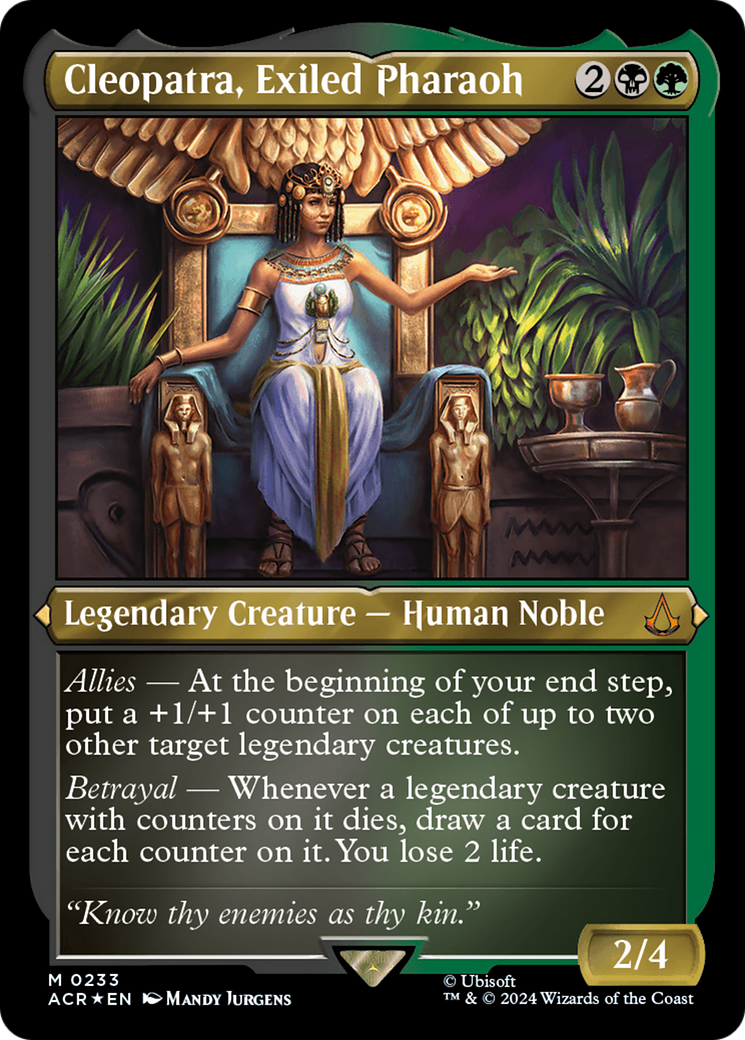 Cleopatra, Exiled Pharaoh (233) [Assassin's Creed] etched - Deck Out Gaming