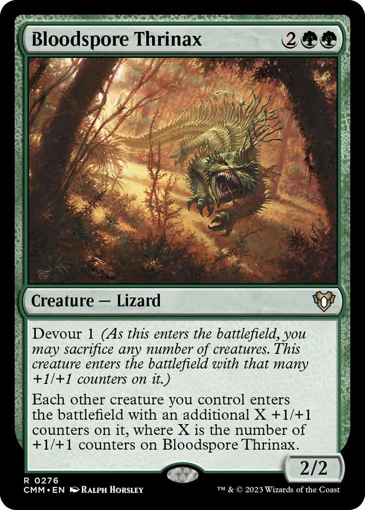 Bloodspore Thrinax (276) [Commander Masters] foil - Deck Out Gaming