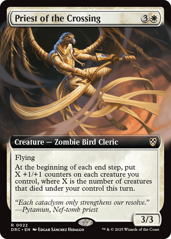 Priest of the Crossing (Extended Art) (22) [Commander: Aetherdrift] - Deck Out Gaming