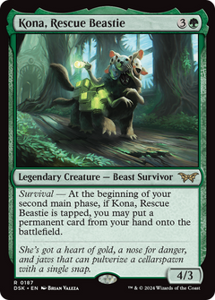 Kona, Rescue Beastie (0187) (187) [Duskmourn: House of Horror] foil - Deck Out Gaming