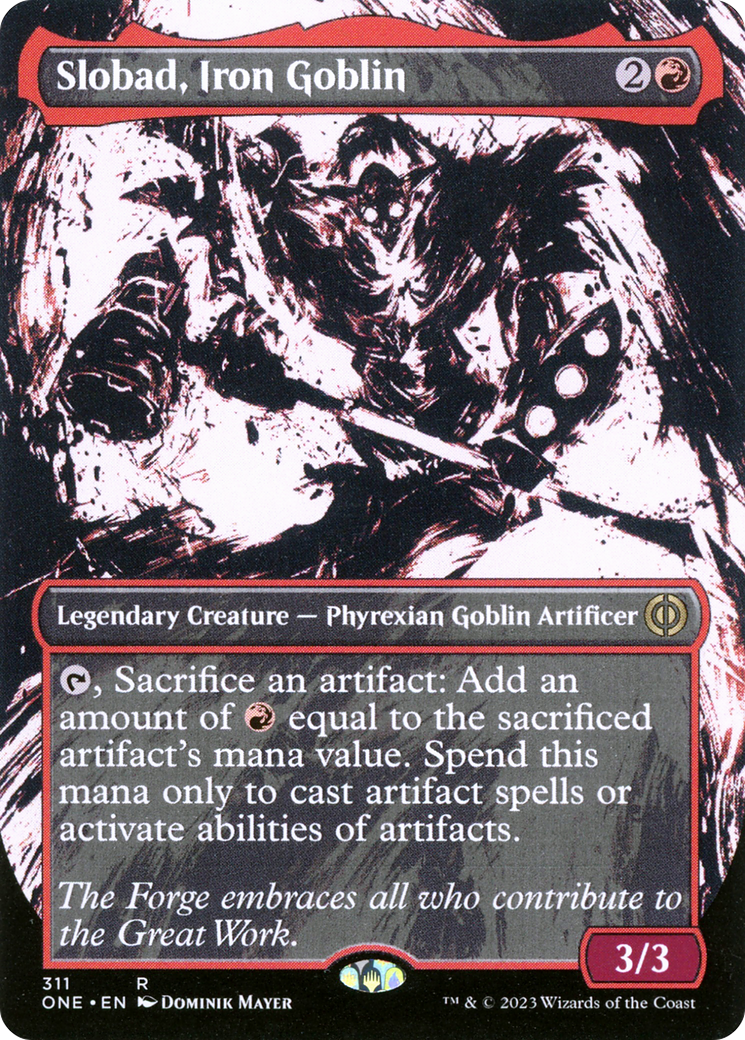 Slobad, Iron Goblin (Showcase) (311) [Phyrexia: All Will Be One] foil - Deck Out Gaming