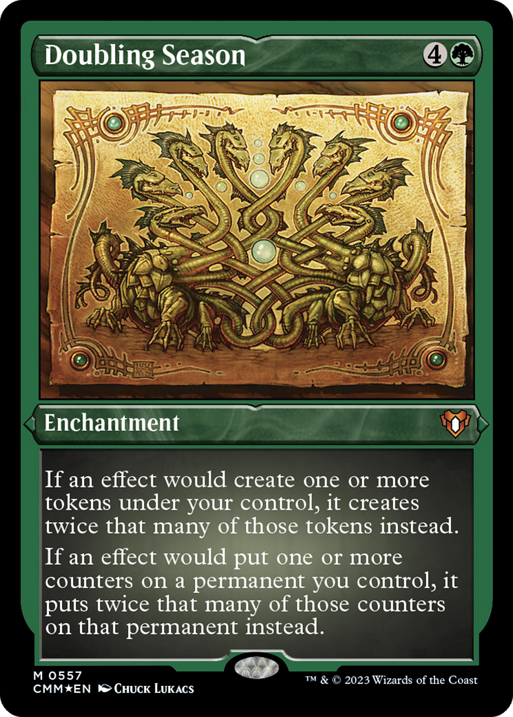 Doubling Season (557) [Commander Masters] etched - Deck Out Gaming