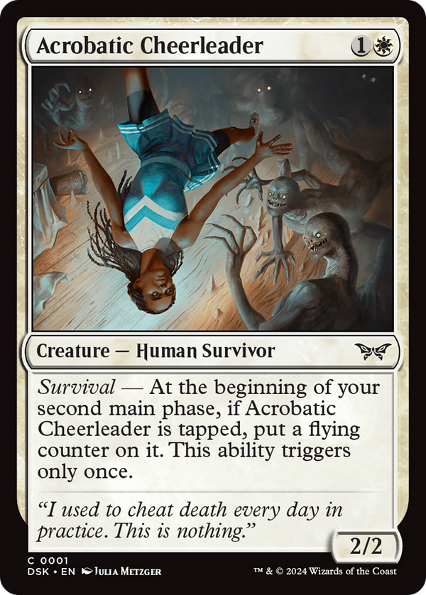 Acrobatic Cheerleader (1) [Duskmourn: House of Horror] foil - Deck Out Gaming