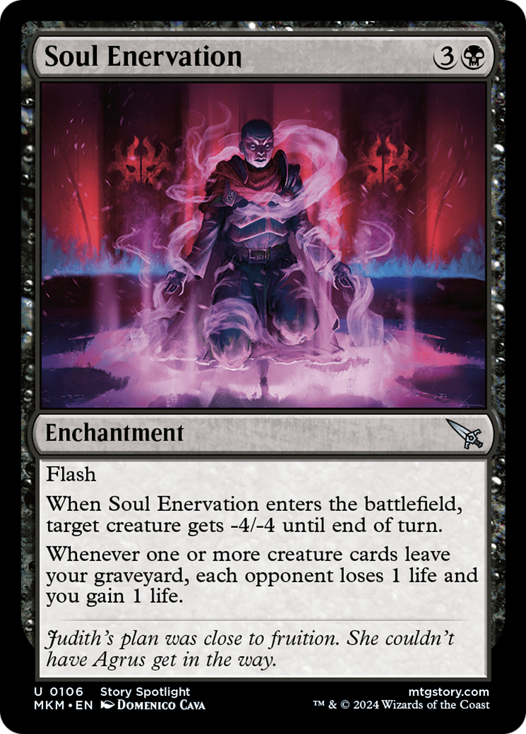 Soul Enervation (106) [Murders at Karlov Manor] foil - Deck Out Gaming