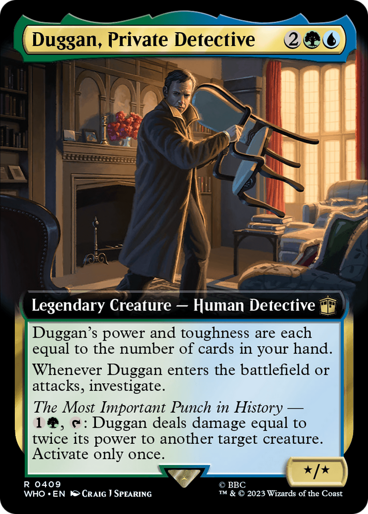 Duggan, Private Detective (Extended Art) (409) [Doctor Who] foil - Deck Out Gaming