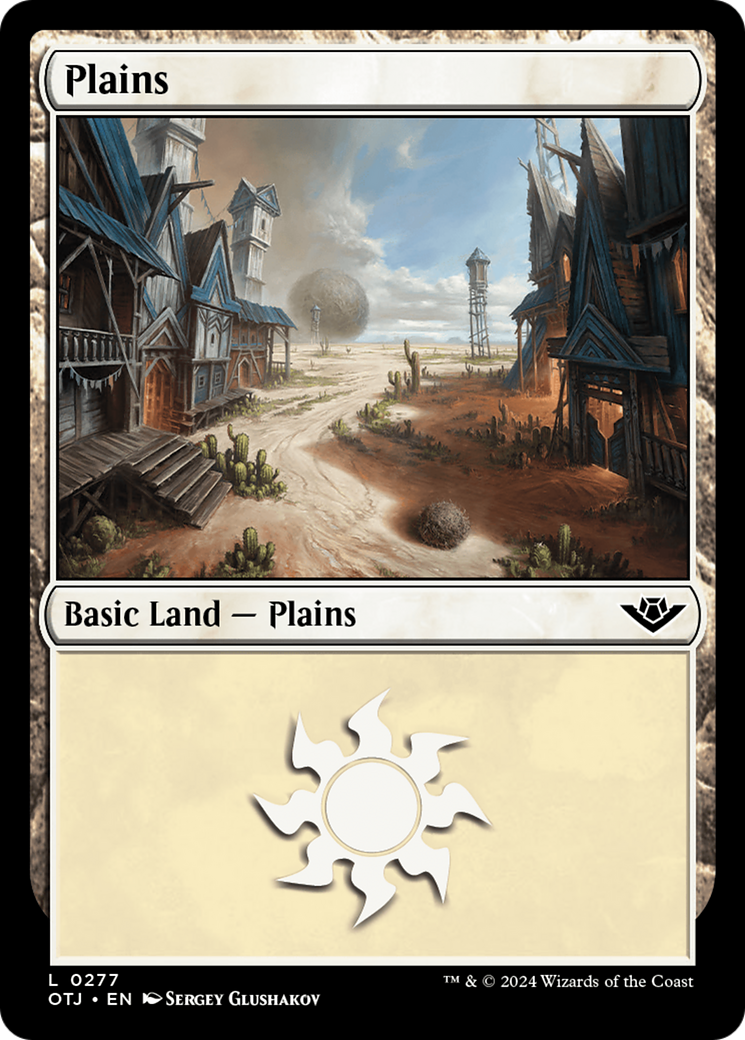 Plains (0277) (277) [Outlaws of Thunder Junction] foil - Deck Out Gaming