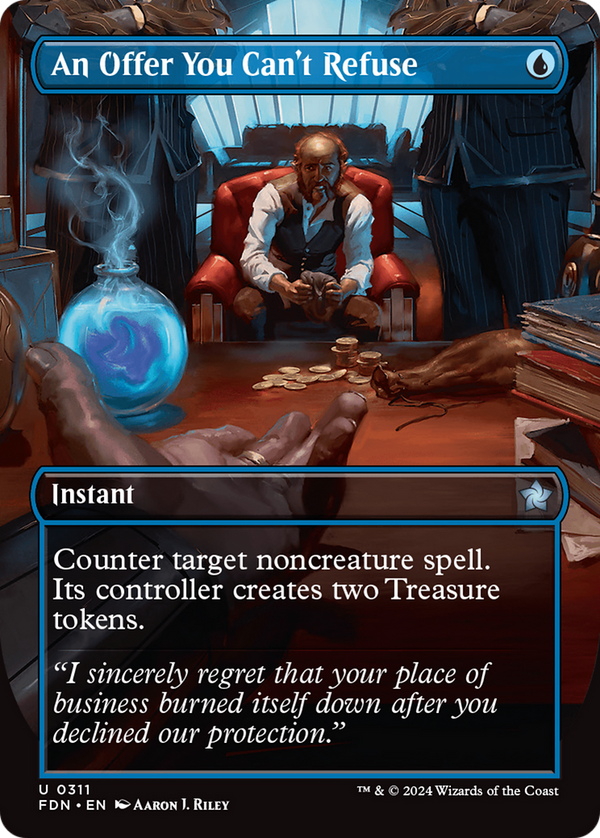 An Offer You Can't Refuse (Borderless) (311) [Foundations] foil - Deck Out Gaming