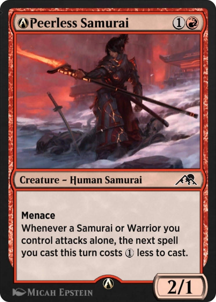 A-Peerless Samurai (A-156) [Kamigawa: Neon Dynasty] - Deck Out Gaming