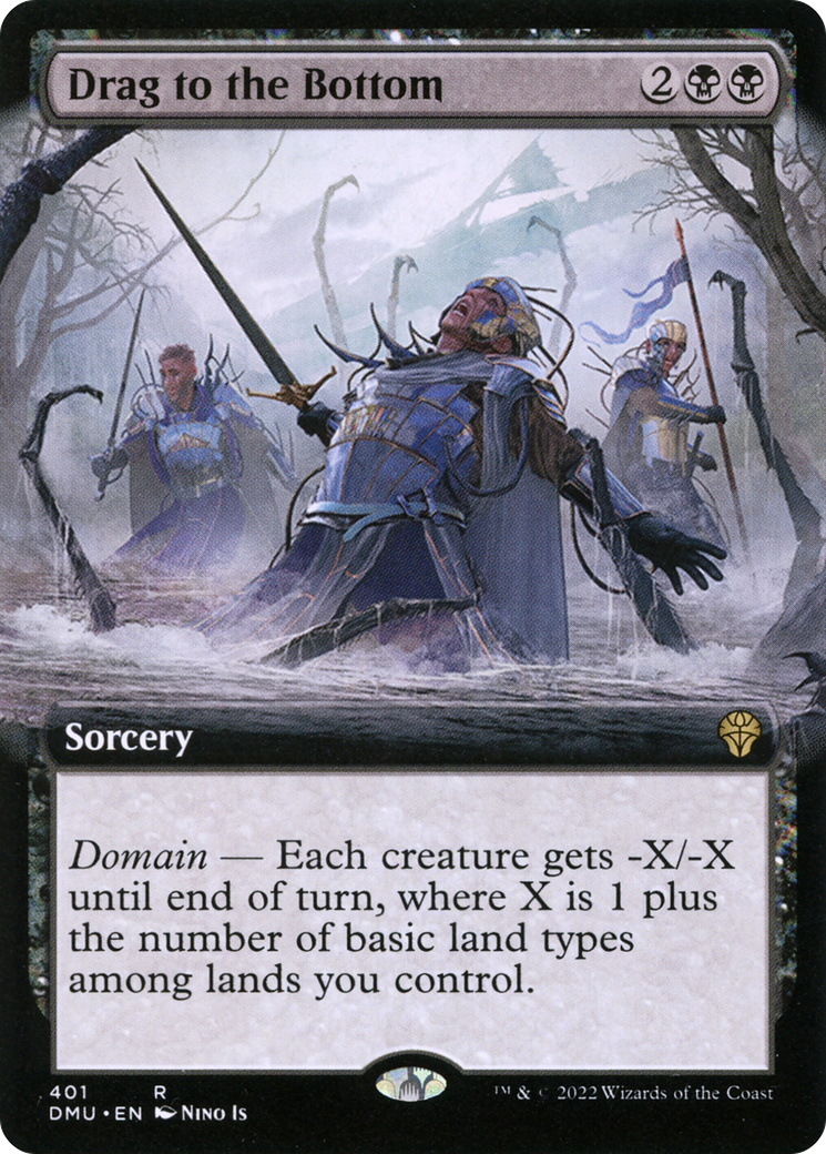 Drag to the Bottom (Extended Art) (401) [Dominaria United] - Deck Out Gaming