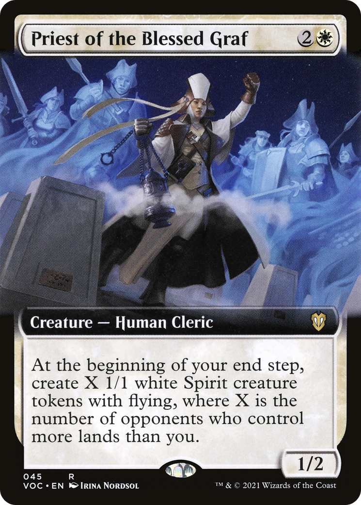 Priest of the Blessed Graf (Extended Art) (45) [Commander: Innistrad: Crimson Vow] - Deck Out Gaming