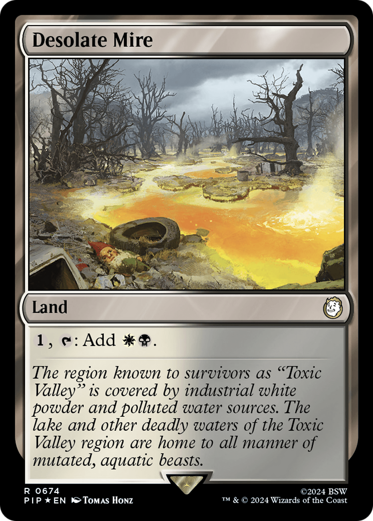 Desolate Mire (Surge Foil) (674) [Fallout] foil - Deck Out Gaming