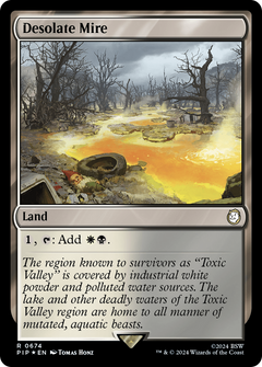 Desolate Mire (Surge Foil) (674) [Fallout] foil - Deck Out Gaming