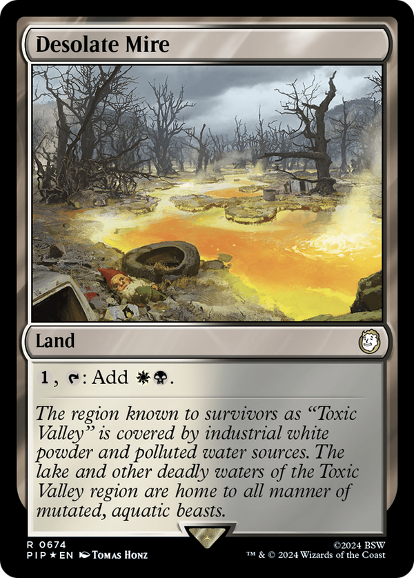 Desolate Mire (Surge Foil) (674) [Fallout] foil - Deck Out Gaming