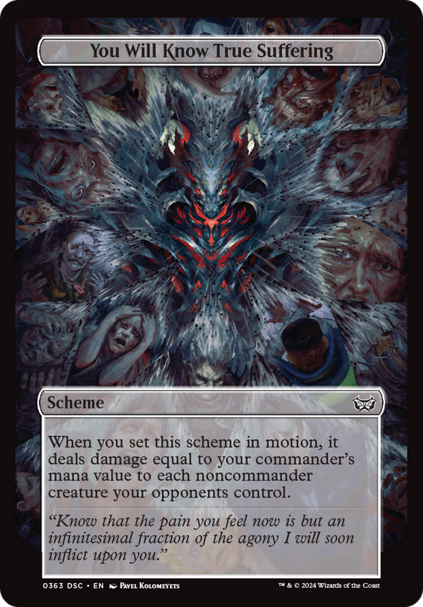 You Will Know True Suffering (Full Art) (363) [Duskmourn: House of Horror Commander] - Deck Out Gaming