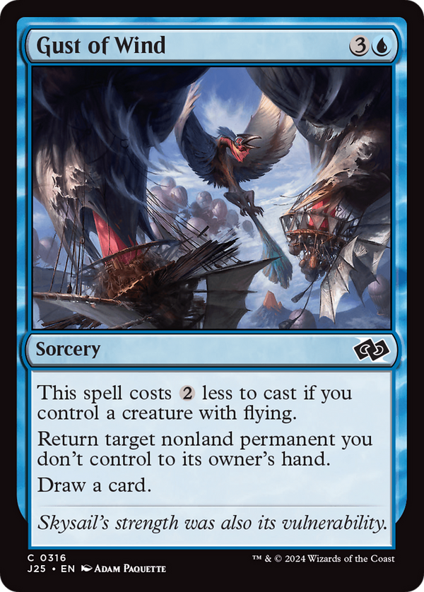 Gust of Wind (316) [Foundations Jumpstart] - Deck Out Gaming