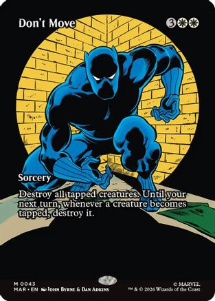 Don't Move (Borderless) (43) [Marvel Universe Eternal-Legal] - Deck Out Gaming