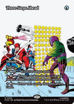 Three Steps Ahead (Borderless) (62) [Marvel Universe Eternal-Legal] - Deck Out Gaming