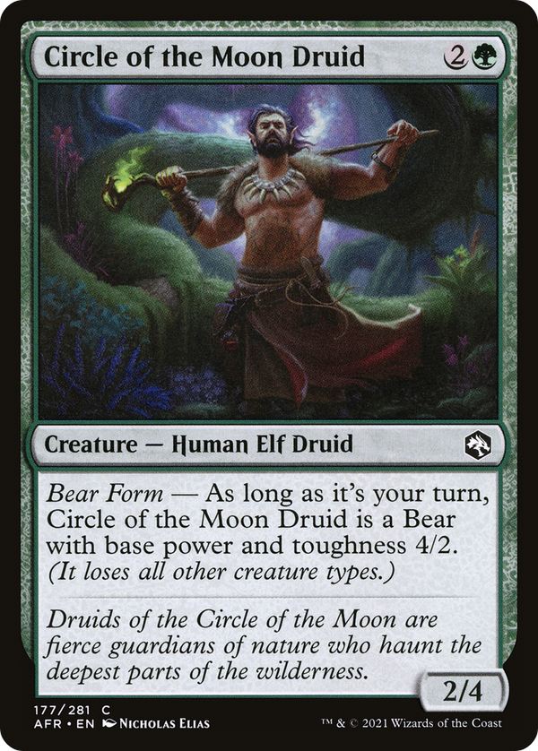 Circle of the Moon Druid (177) [Adventures in the Forgotten Realms] foil - Deck Out Gaming