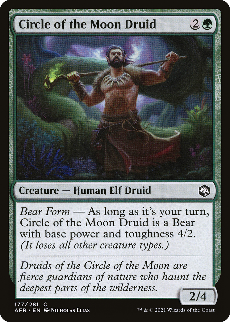 Circle of the Moon Druid (177) [Adventures in the Forgotten Realms] foil - Deck Out Gaming