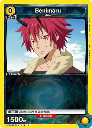 Benimaru (024) (Box Topper Foil) (UE20BT/TSK-1-024) [UE20BT: That Time I Got Reincarnated as a Slime] Foil-1