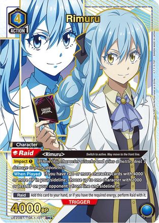 Rimuru (107) (Box Topper Gold Foil) (UE20BT/TSK-1-107) [UE20BT: That Time I Got Reincarnated as a Slime] Foil-1