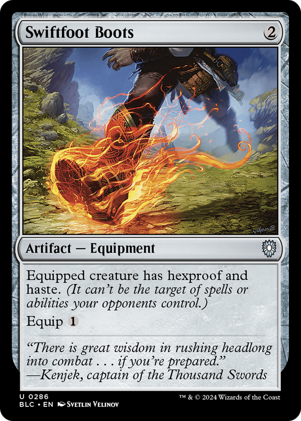 Swiftfoot Boots (286) [Bloomburrow Commander] - Deck Out Gaming