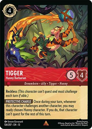 Tigger - Hunny Barbarian (126/204) [Attack of the Vine]