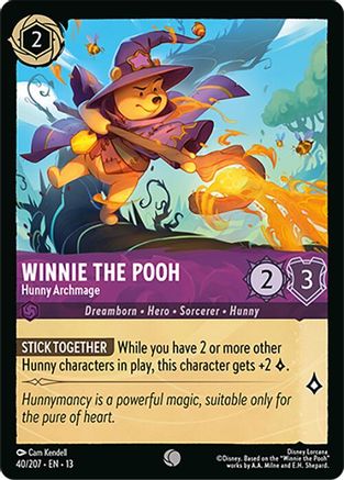 Winnie the Pooh - Hunny Archmage (40/204) [Attack of the Vine] Cold Foil-1
