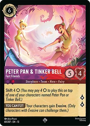 Peter Pan & Tinker Bell - Fast Friends (60/204) [Attack of the Vine]-1