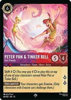 Peter Pan & Tinker Bell - Fast Friends (60/204) [Attack of the Vine] Cold Foil-1