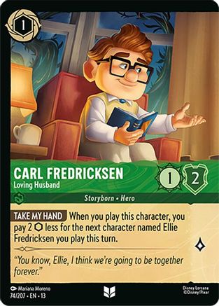 Carl Fredricksen - Loving Husband (Foil) (74/204) [Attack of the Vine] Cold Foil