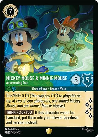 Mickey Mouse & Minnie Mouse - Adventuring Duo (99/204) [Attack of the Vine]-1