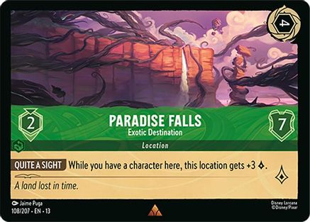 Paradise Falls - Exotic Destination (108/204) [Attack of the Vine] Cold Foil