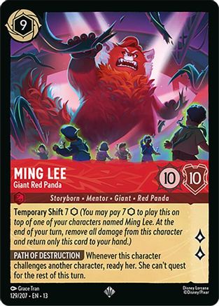 Ming Lee - Giant Red Panda (129/204) [Attack of the Vine]