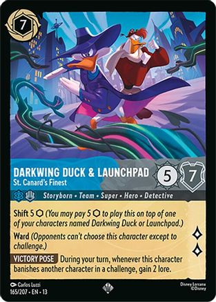 Darkwing Duck & Launchpad - St. Canard's Finest (165/204) [Attack of the Vine]