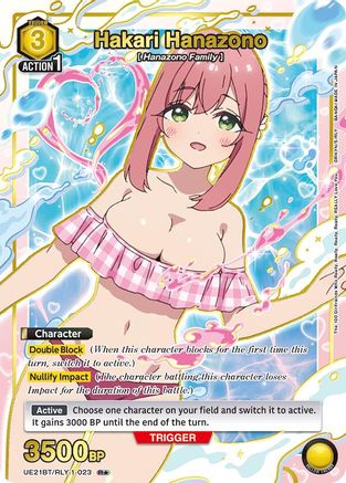 Hakari Hanazono (023) (R*) (UE21BT/RLY-1-023) [UE21BT: The 100 Girlfriends Who Really, Really, Really, Really, REALLY Love You] Foil