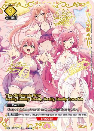 The Girlfriends Who Really, Really, Really, Really, Really Love Me (041) (U***) (UE21BT/RLY-1-041) [UE21BT: The 100 Girlfriends Who Really, Really, Really, Really, REALLY Love You] Foil