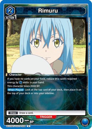 Rimuru (P-004) (UE20BT/TSK-P-004) [UE20BT: That Time I Got Reincarnated as a Slime] Foil - Deck Out Gaming