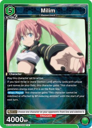 Milim (P-006) (UE20BT/TSK-P-006) [UE20BT: That Time I Got Reincarnated as a Slime] Foil-1