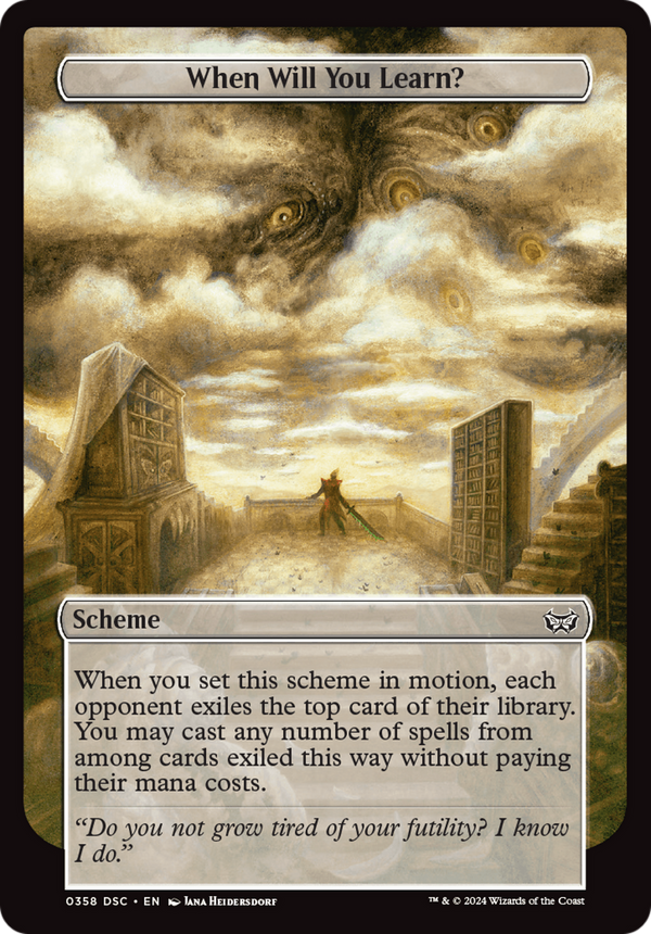 When Will You Learn? (Full Art) (358) [Duskmourn: House of Horror Commander] - Deck Out Gaming