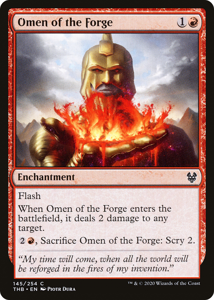 Omen of the Forge (145) [Theros Beyond Death] foil - Deck Out Gaming