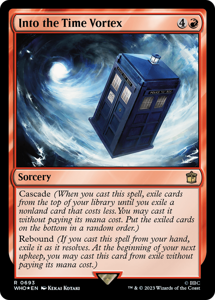 Into the Time Vortex (Surge Foil) (693) [Doctor Who] foil - Deck Out Gaming